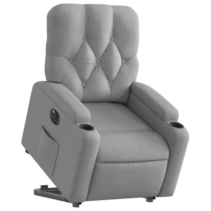 VidaXL Fauteuil Inclinable Électrique, Chaise de Relaxation avec Dossier et Repose-pied Réglables, Siège de Salon, Moderne, 3204734