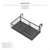 Hanging Flower Pot Rack Metal Reinforced Frame Decorative Botanical Shelf for