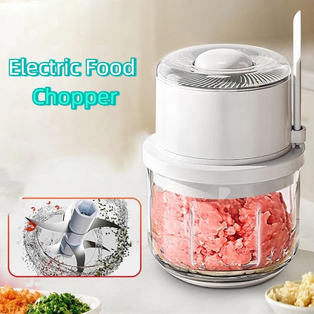 USB Rechargeable Electric Garlic Chopper 350ml Food Chopper Meat Grinder  For Meat Vegetables