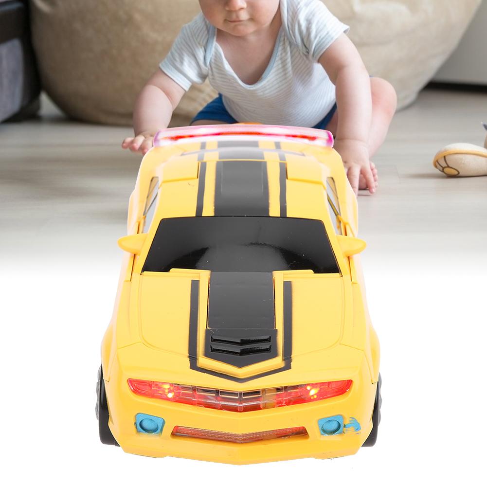 Transform Car Toy Deformation Robots Children Electric Car Toy with Music Light