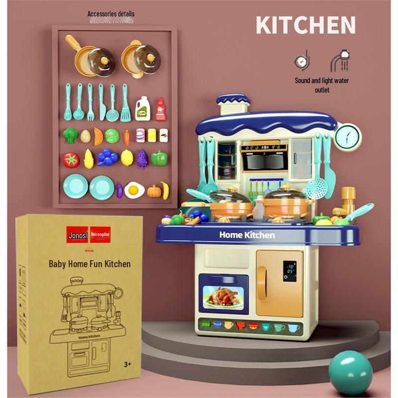 Mateřská škola K1 Domeček pro panenky Kuchyňský a Stolní nádobí Set