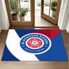 Blackburn Rovers Football Design Crystal Velvet Rug Soft Decorative Mat for Bedroom Entrance