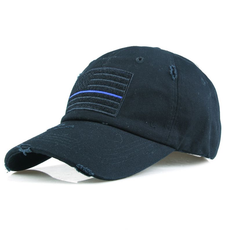 American Flag Pure Color Baseball Cap Men's Cotton Summer Hat Sun Protection Sun Hat Women's Summer Hat Cross-Border Hot Hat