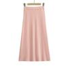 2025 Light European Fashion Half Body Skirt European And American Women'S Wear New Style Elastic Waist Drop A-Line Skirt Long Skirt