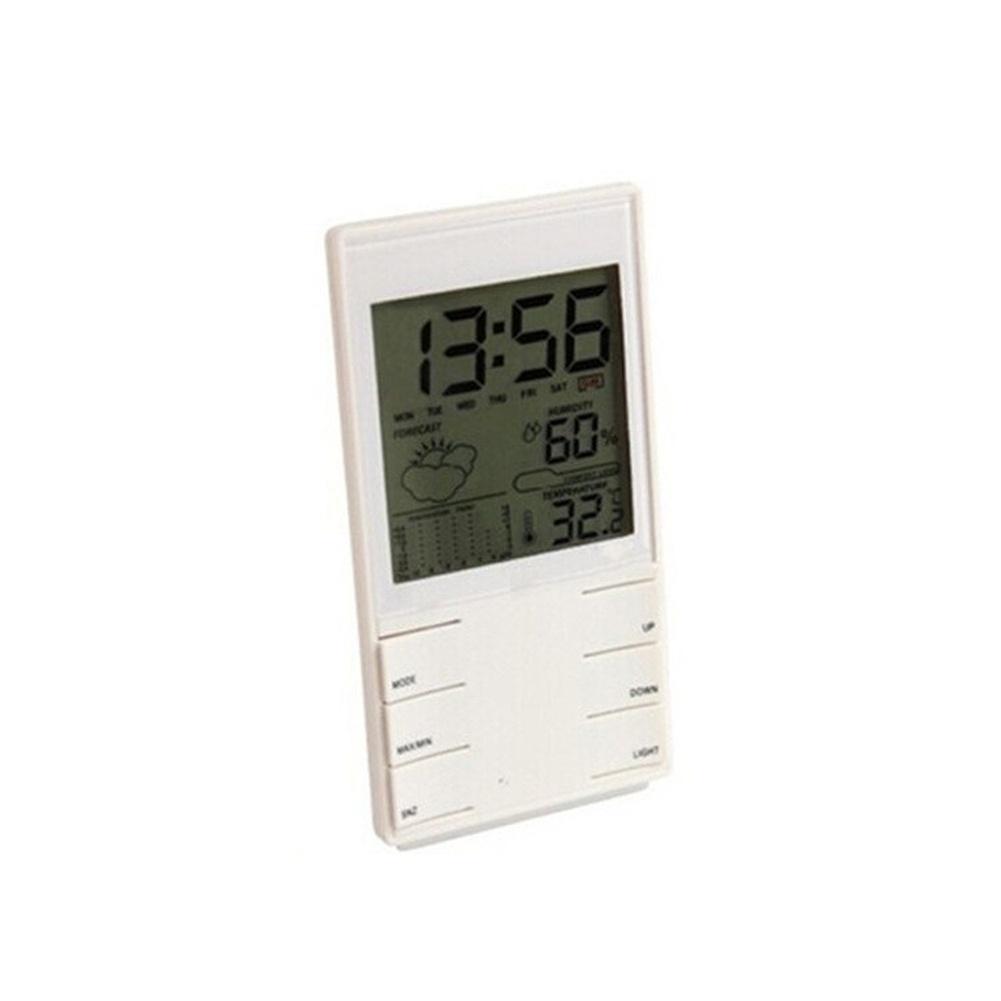 Bedroom Clock LED Weather Station Humidity Gauge Temperature Accuracy 0.1 C Humidity Accuracy 1 Indoor Outdoor Temp Display