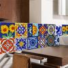 24 pezzi di adesivi per piastrelle modello retrò autoadesivi fai da te adesivi murali per scale decorazione della casa per cucina bagno