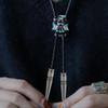 SUPERFINDINGS 4PCS Bolo Tie End Tips Replacement End Caps Bolo Tie Buckle Accessories Alloy Cord End for Bolo Tie Making DIY, 3.7cm, Inner Diameter: