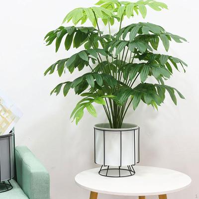 Floor Plant Pot with Stand Planter Holder Flower Rack Potted Geometric