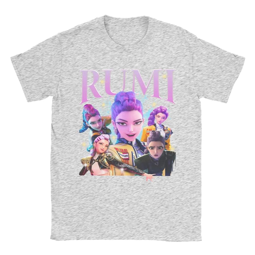 Rumi K-pop Demon Hunters Huntrix 90s T-Shirt Women Novelty Tee Shirt Crew Neck Short Sleeve T Shirt Gift Idea Clothes