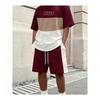 Men's 2-piece Suit, Suitable for Daily Casual Fitness, Running and Sports Wear