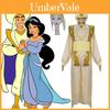 Traje Cosplay Elegante de Príncipe Árabe Aladdin para Adultos com Chapéu