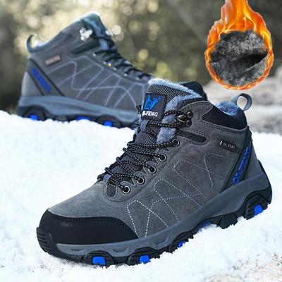 36-47 Winter Plus Size Couple Fashion with Plush Insulation High Top Outdoor Hiking and Mountaineering Shoes Travel Sports Shoes