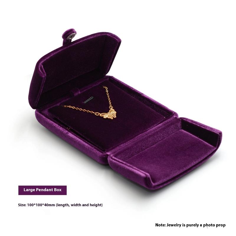 

Wedding Ring Box Magnetic Closure Luxury Pair Ring Box For Earrings Necklaces Bracelets Holder Jewelry Storage Box purple 04