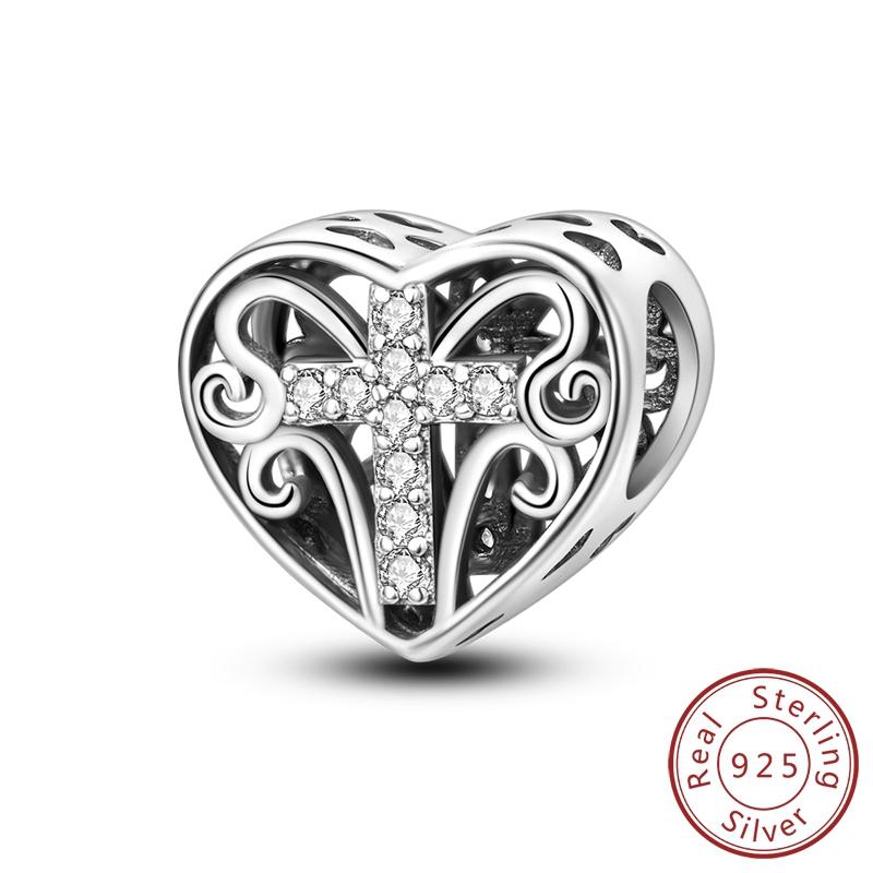 New Copper Dream Charms Baeds Angel Devil'S Eye Fatima'S Hand Cross Charms Pendant Fit Original Bracelet Women Jewelry Gift