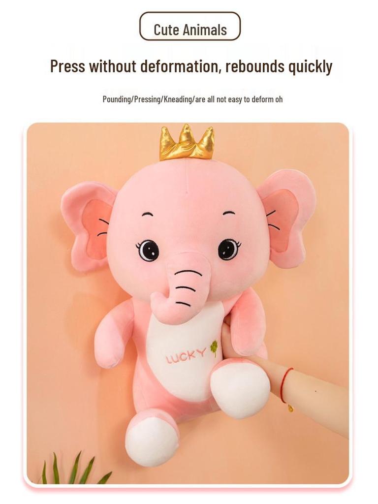 Cute Angel Elephant Plush Pillow - Children's Stuffed Toy