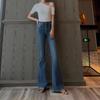 Dai Jia Er - 2026 Spring/Summer Women's High Waist Jeans, Petite & Tall Micro Flare Style