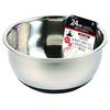 Pearl Metal Rice Washing Bowl, 24cm, Stainless Steel, Rubber Bottom, At Aqua, HB-4138