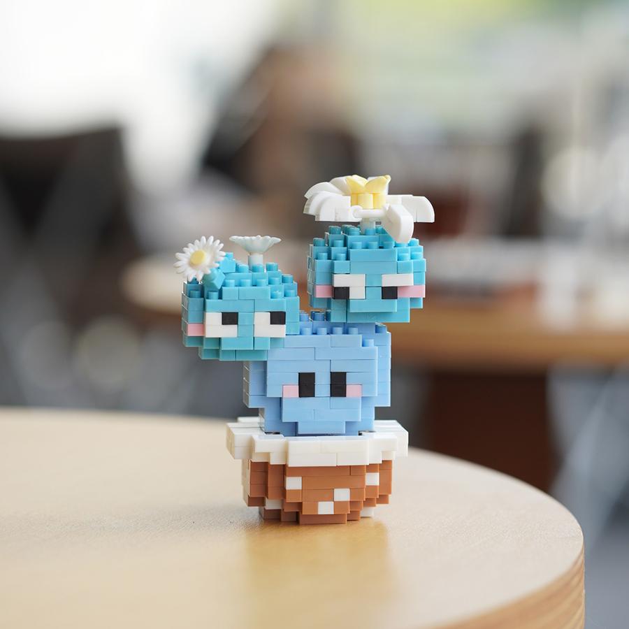 DIY Mini Potted Cactus Building Block Sets Potted Plant Garden Toys Children Assembly Toys Creative Decor