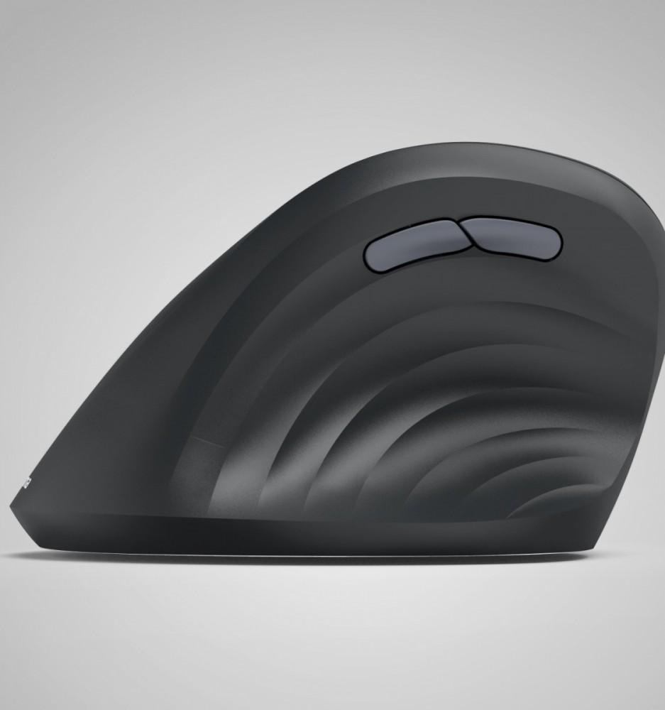 ergonomic multi-device mouse EWM-600 black left