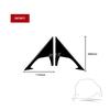 Piano Black Front Window Triangle A-pillar Cover Trim For  FX 09-13 QX70 14+