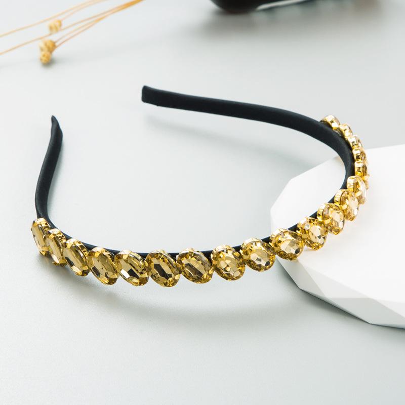 

Женская повязка на голову, креативная, красочная, с геометрическим рисунком, повязка на голову со стразами, универсальный головной убор премиум-класса OneSize