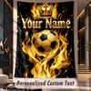 Soccer (59) Theme Custom Tapestry Personalized Custom Name Text Wall Hanging Tapestry Home Decor Background Cloth