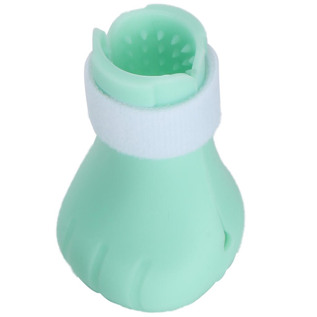 4pcs AntiScratch Cat Foot Covers   Silicone Pet AntiOff Claw Shoes Boots Cover(Mint Green )