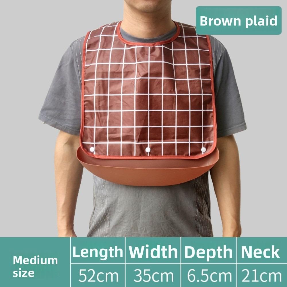 Schmutzabweisender Erwachsenen-Latz Wasserdichte Erwachsenen-Schürze Tragbare Speichel-Servietten Esshilfe