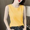 Women's Sleeveless Slim Fit Top Casual Solid Spaghetti Strap Cami Tank Top