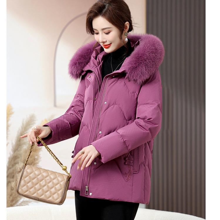

Women s Middle-aged and Long Middle-aged People s Plus Size Mother s Cotton-padded Jacket Winter Coat Cotton-padded Jacket 4XL