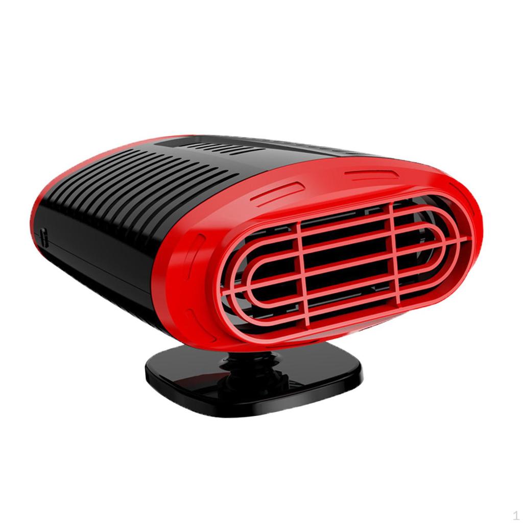 Car Heater Rotatable Strong Wind RV Demister Defroster Cigarette Lighter, Fast Heating, 1.5M Cable