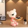 Adorable Bear Resin Decoration for Entryway Key Storage