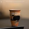 60ml Cute Zhi Ye Cat Teacup Chinese Ru Yao Ceramic Opening Cup Pottery Beautiful Cups Tea Cup Set Teaware For Tea Ceremony