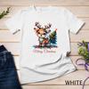 Adorable Reindeer Celebrating Christmas Funny T Shirt Vintage Washed Streetwear Versatile Fashion Breathable Homme