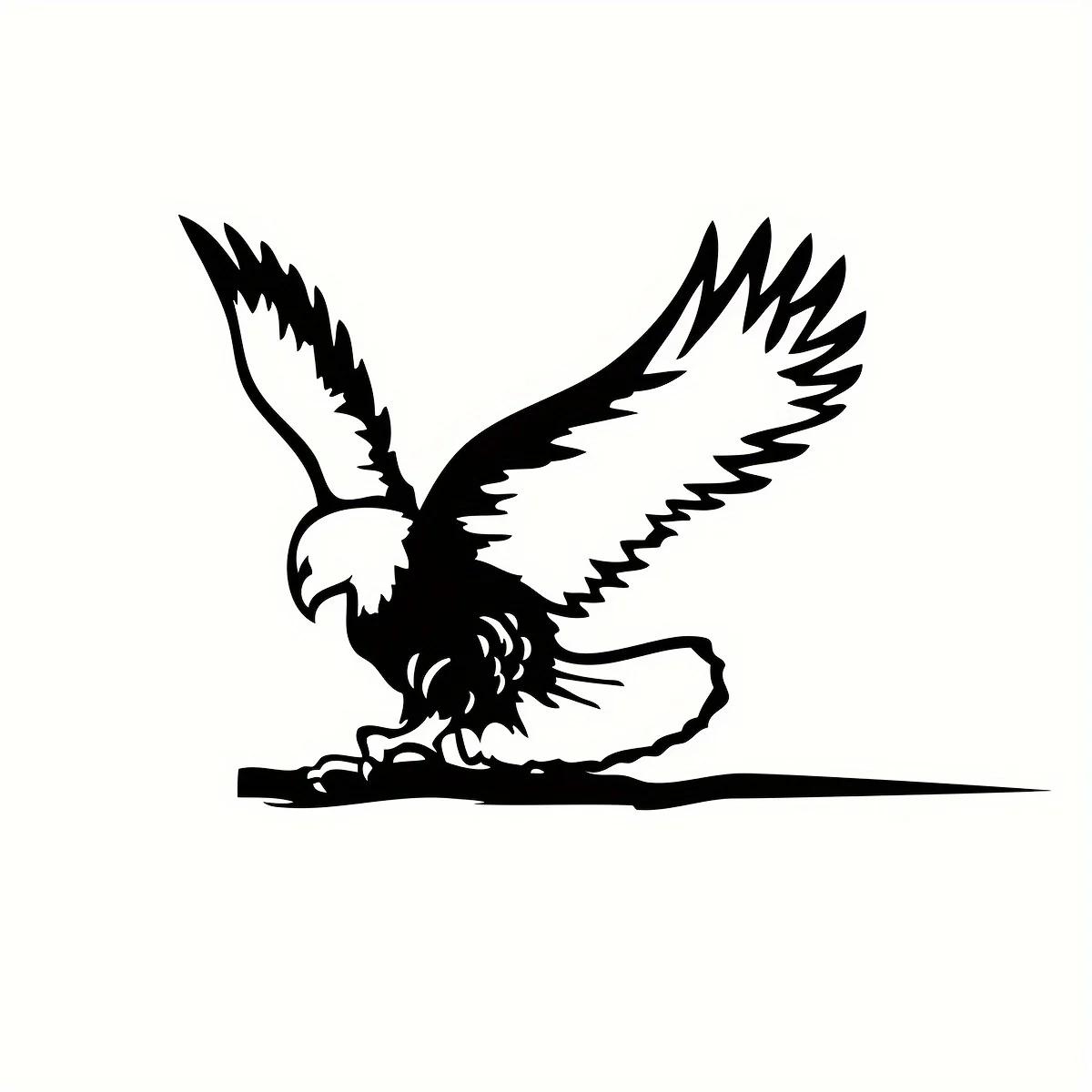 

Привлекательный 1шт металлический силуэт орла - деревенский домашний декор. Очаровательная стальная вставка для патио, которая сделает ваше пространство выразительным. чёрный