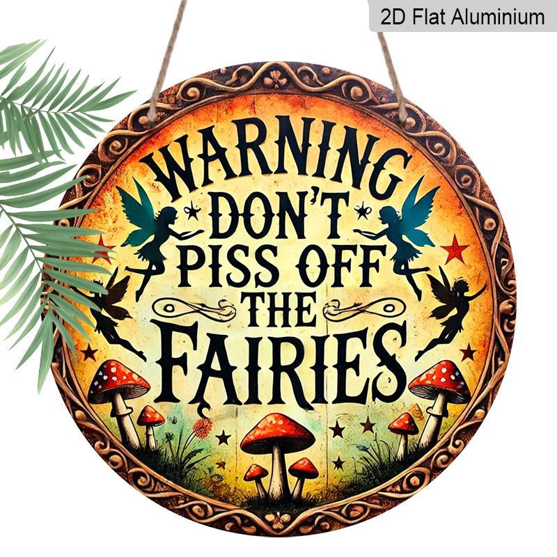 

2D Flat, Retro Aluminum Wall Coverings in Various Sizes, Featuring A Garden Style and Quirky Elf Patterns. Suitable for Indoor and Outdoor Hanging in 20*20cm