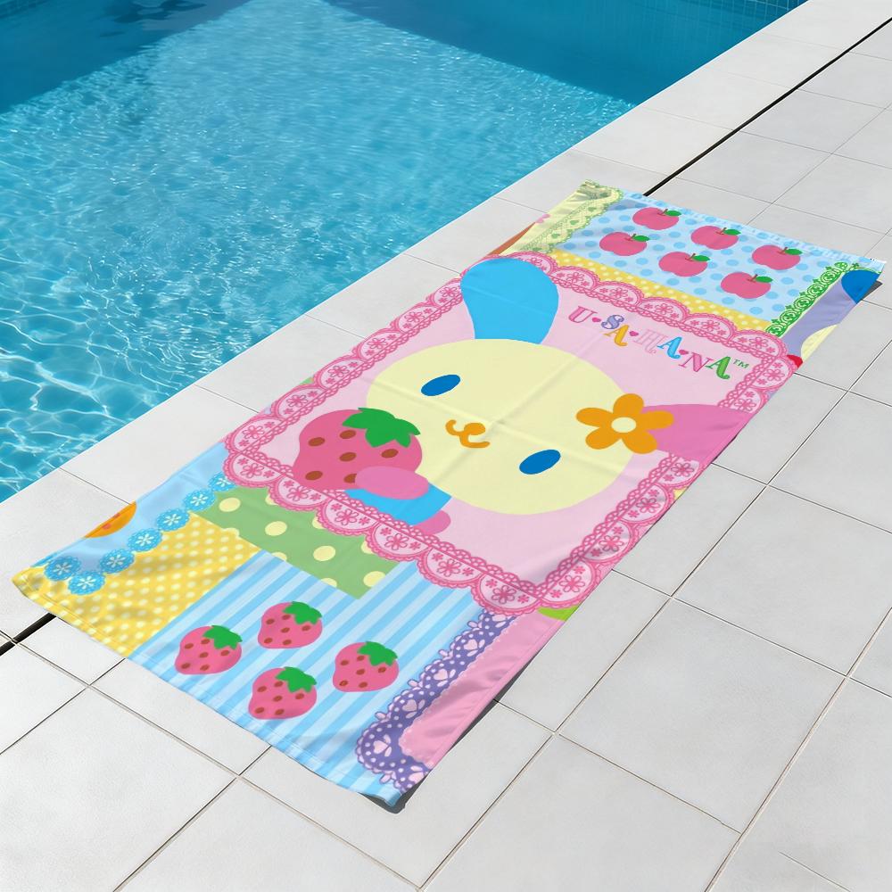 cartoon U-uSAHANA-a cute Towel Beach Quick Dry Soft Pool Towels Gift for Travel Gym Shower Camping sports