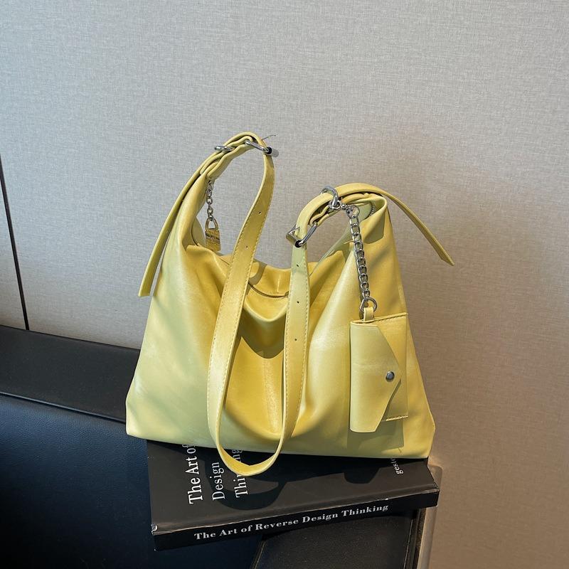Casual underarm bag women's bag new simple tote bag solid color versatile shoulder messenger bag