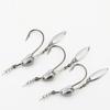 Weighted Swimbait Hooks, Bladed EWG Hooks for Bass Fishing, E* Wide Worm Underspin Weedless