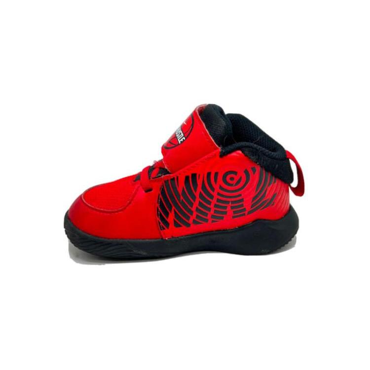 Nike Team Hustle D 9 Hook and loop Mid top Basketball Shoes Red Black Infant And Toddler AQ4226-600 21