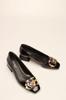 Black Patent Leather Stone Women's Heels