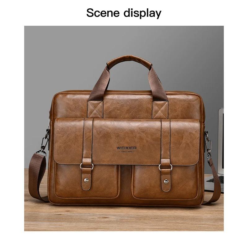 Men's bag luxury designer handbag large capacity briefcase 15.6-inch laptop bag men's travel crossbody bags shoulder bag