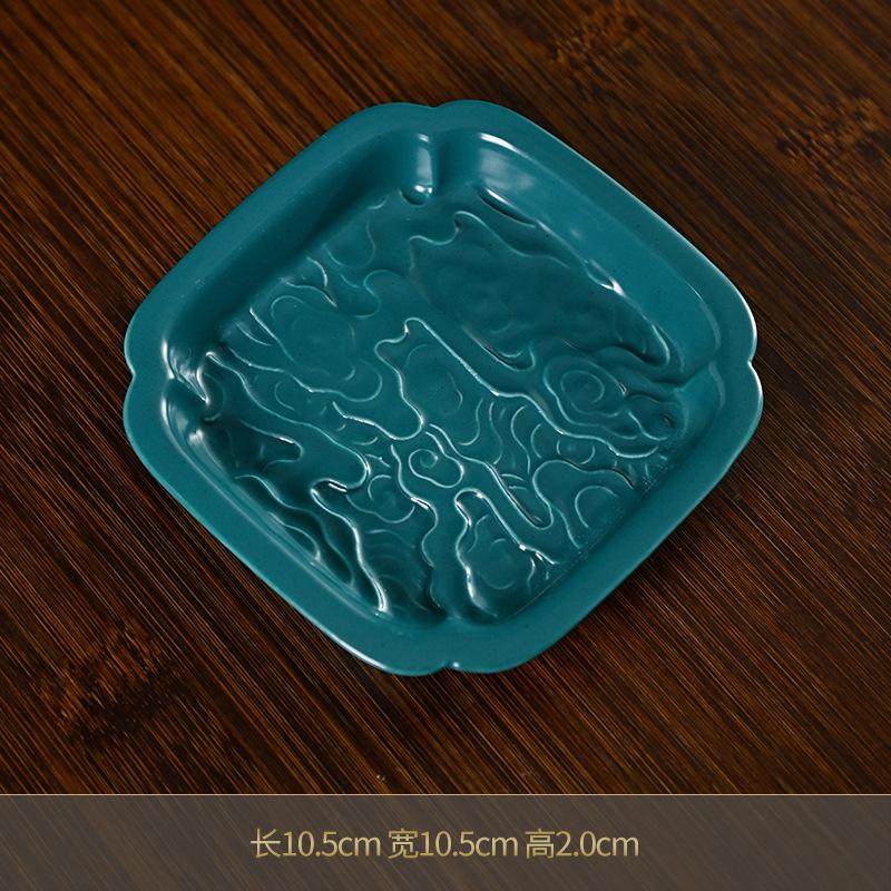 Keramikteller für Tee Zen-Stil Teestube Hochzeit Chinesischer Dim Sum Teller Verlobungstisch Obstschale Kuchen Exquisiter Dessertteller