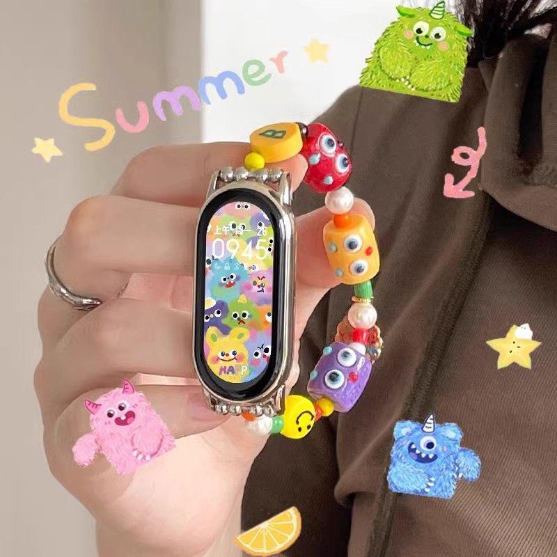 

Little Monster Women s Multifunction Smart Bracelet - Customizable Face, Heart Rate Monitor, Rechargeable