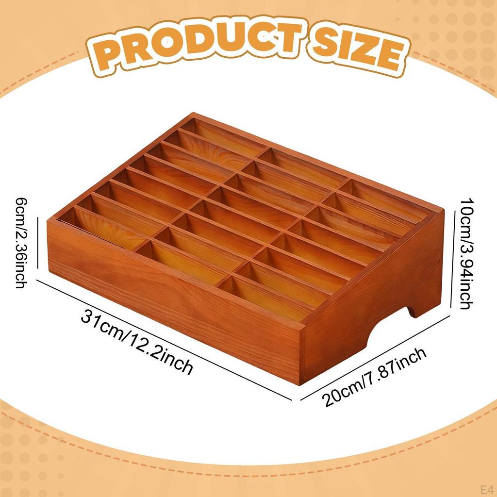 Handy-Speicherverwaltung 24 Fächer Multifunktionaler Tragbarer Rechteckiger Desktop-Organizer für