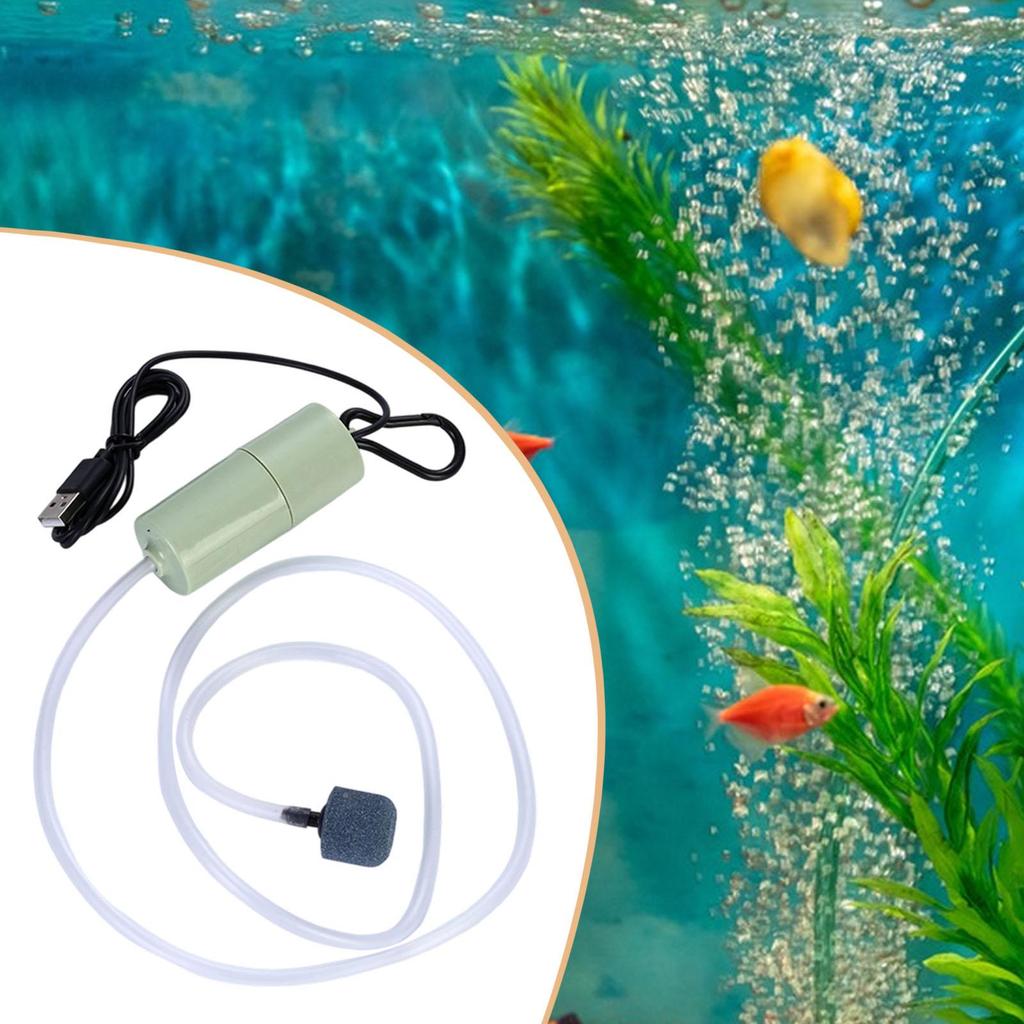 Mini USB Aquarium Air Pump Kit Portable Fish Tank Air Oxygen Pump Silent Small Aquarium Bubbler for Aquarium Accessories