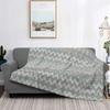Coperte Plaid in Flanella Stile Boho Chic Moderno con Fantasia a Zigzag Traspiranti Morbide Autunnali Geometriche Multicolore per Divano Letti Bambini Adulti