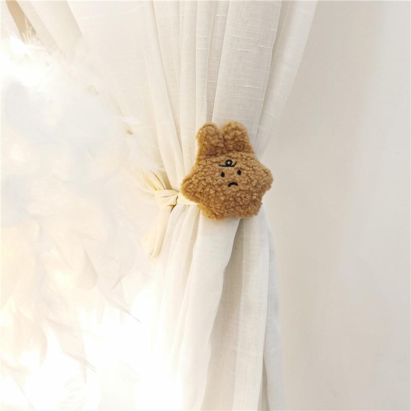 Cartoon Doll Curtain Strap Cute Cloud Shape Curtain Buckle Clip Decor Bear Hanging Curtain Strap