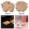100 Pieces Kraft Paper Food Trays Boats Disposable Serving Tray Container for Tacos Snack