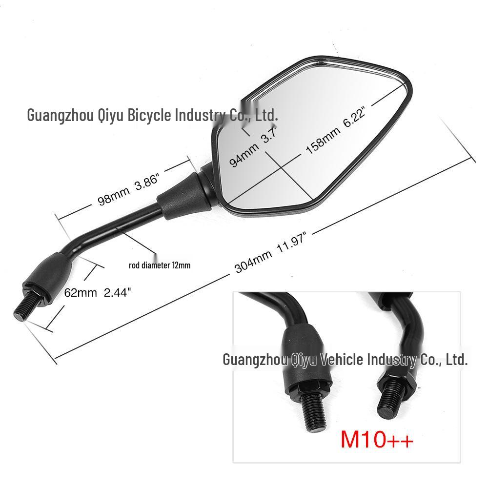 Compatible Rearview Mirror Reflector for Honda CB300, CB400X, CB400F, CB500X, and CB600 Models